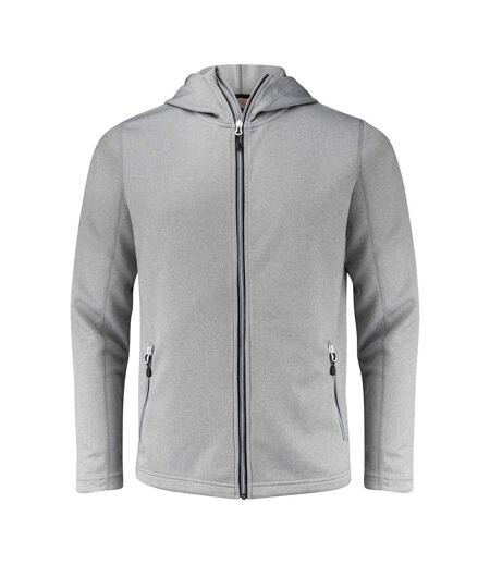 Veste À Capuche Layback Homme Gris Chiné Printer RED