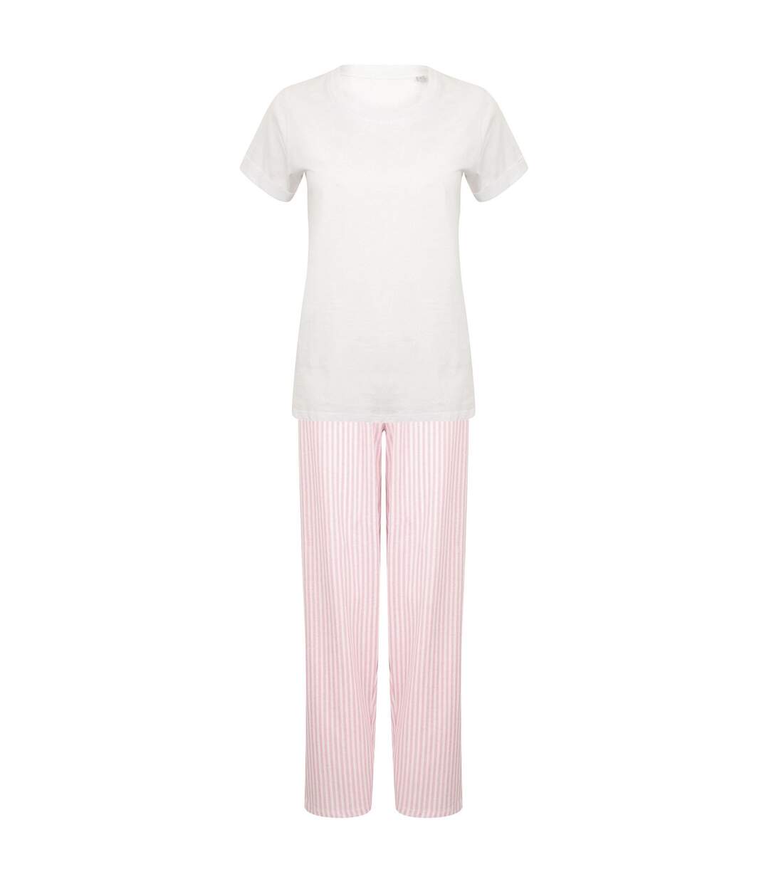 Ensemble de pyjama femme blanc / rose Towel City-1