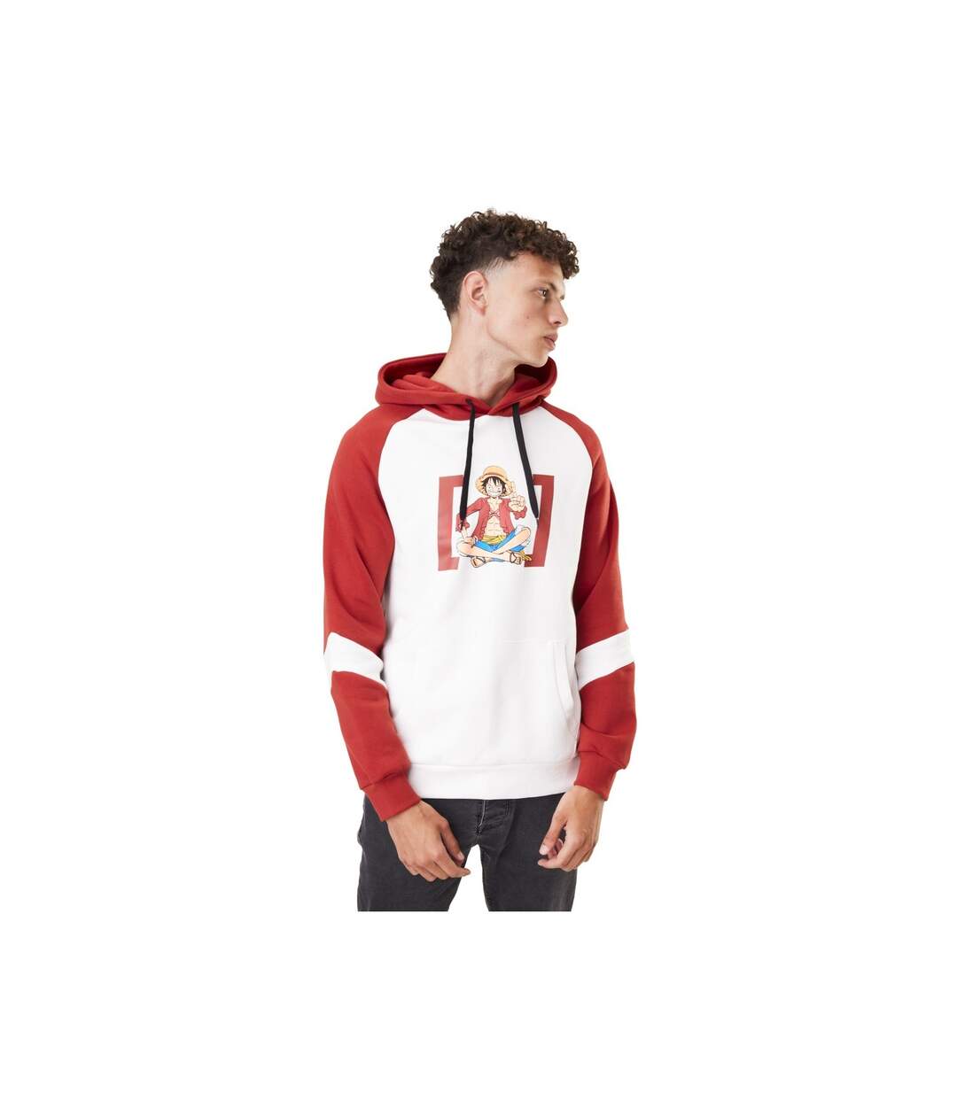 Sweat à capuche homme One piece Luffy Capslab-5