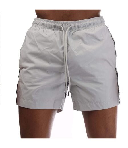 Short De Bain Style Ruban Fab Homme Gris Hugo