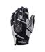 Wilson Unisex Adult NFL Receivers Gloves (Black/Silver)
