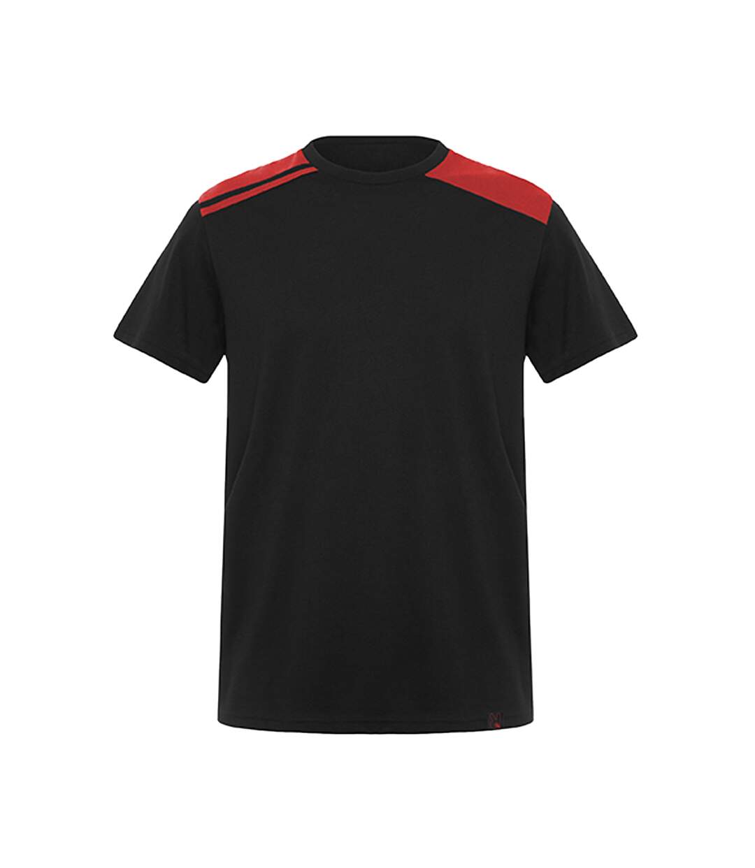 T-shirt Expedition Adulte Noir Rouge Roly Sport-1