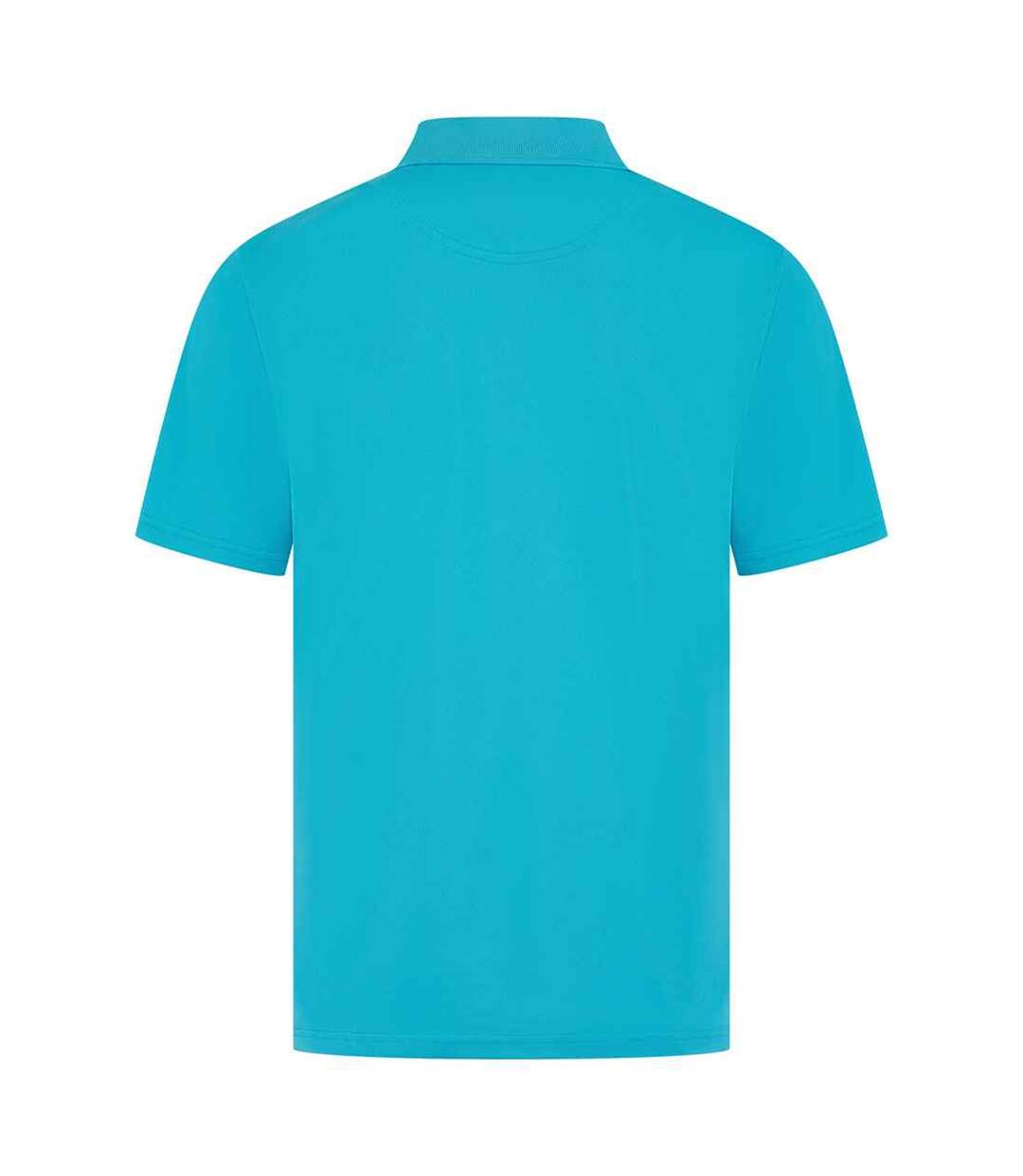 Mens pique polo shirt turquoise blue Henbury-2