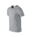 Unisex adult softstyle t-shirt sports grey Gildan