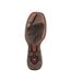 Womens/ladies Lady Rebel Pro Full Grain Leather Cowboy Boots Wheat Tidal Teal Durango-4