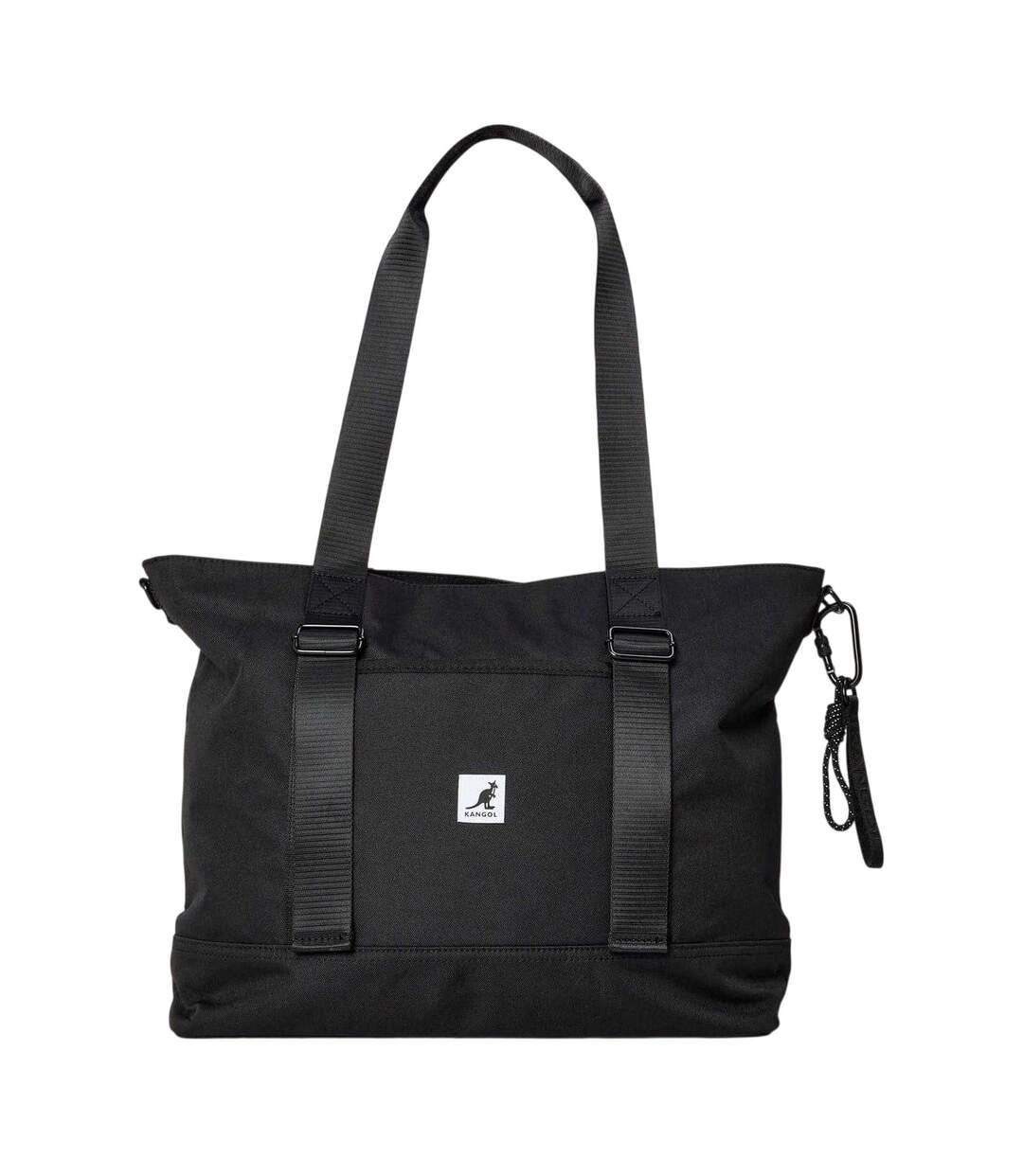 Logo Two Tone Tote Bag One Size Black Kangol-1