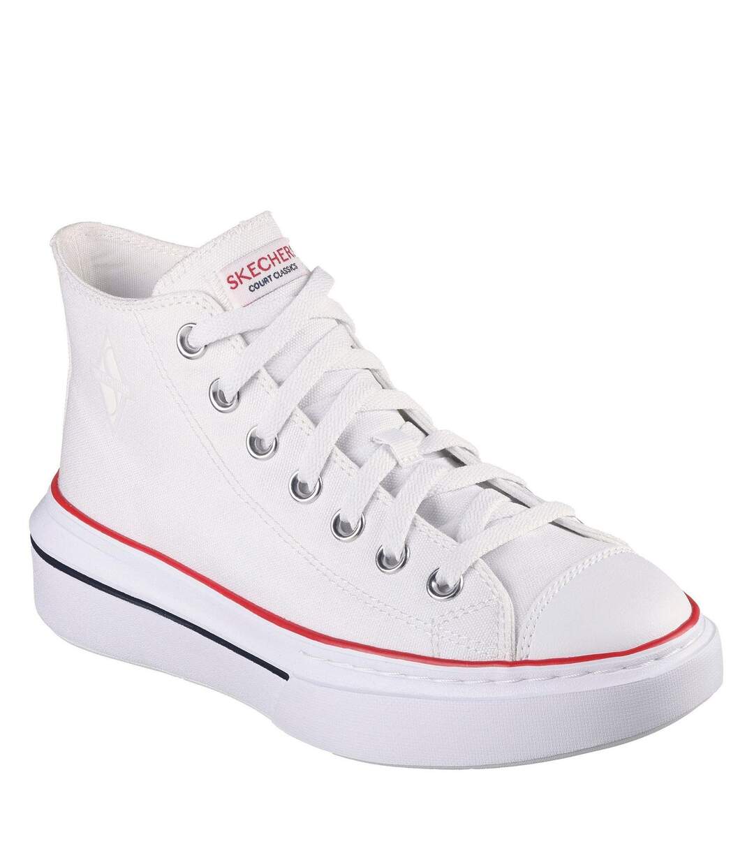 Baskets Femme Blanc Skechers-4