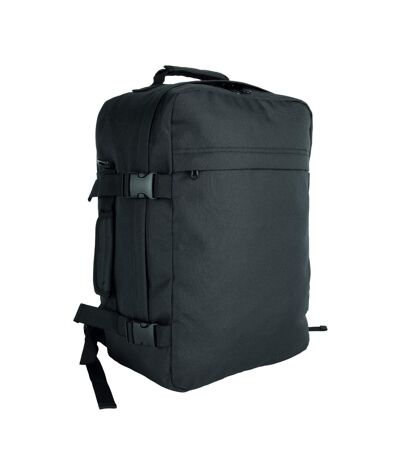 Plain Travel Backpack One Size Black Kimood