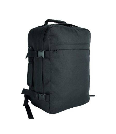 Plain Travel Backpack One Size Black Kimood