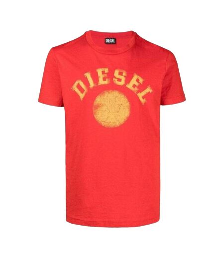 T-shirt Motif/style Délavé Adulte Rouge Diesel