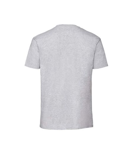 T-shirt Iconic Premium Homme Gris Chiné Fruit Of The Loom
