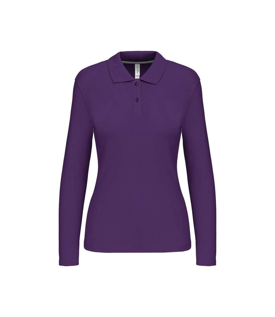 Polo manches longues - Femme - K244 - violet