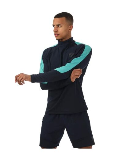 Mens Pro Training Hybrid Drill Top Navy Umbro