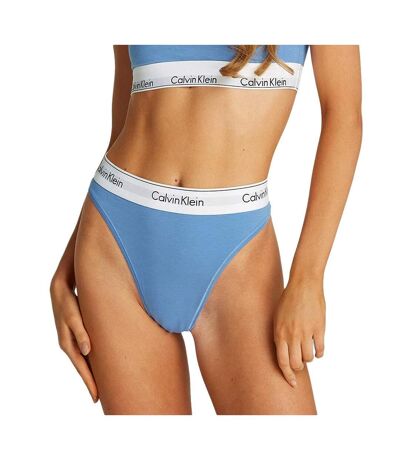 Culotte bleues femme calvin klein jeans high leg tanga - l