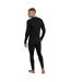 Mens Off Piste Recycled Base Layer Top Black Animal-4