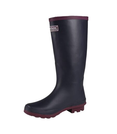 Bottes de pluie fairweather femme anthracite/violet foncé Regatta