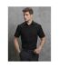 Collection Mens Short Sleeve Easy Care Oxford Shirt Black Russell-1