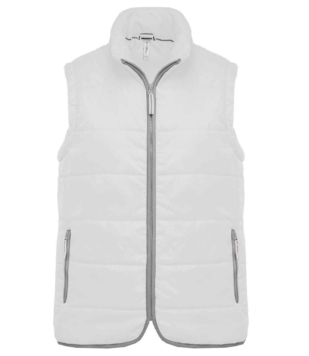 Doudoune sans manches - K6116 - blanc - bodywarmer matelassé-1