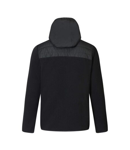 Mens Frankie Two Tone Borg Fleece Hybrid Jacket Black Regatta