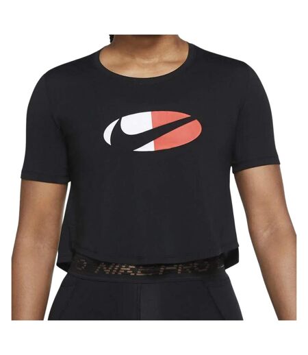 Crop Top Noir Femme Nike One