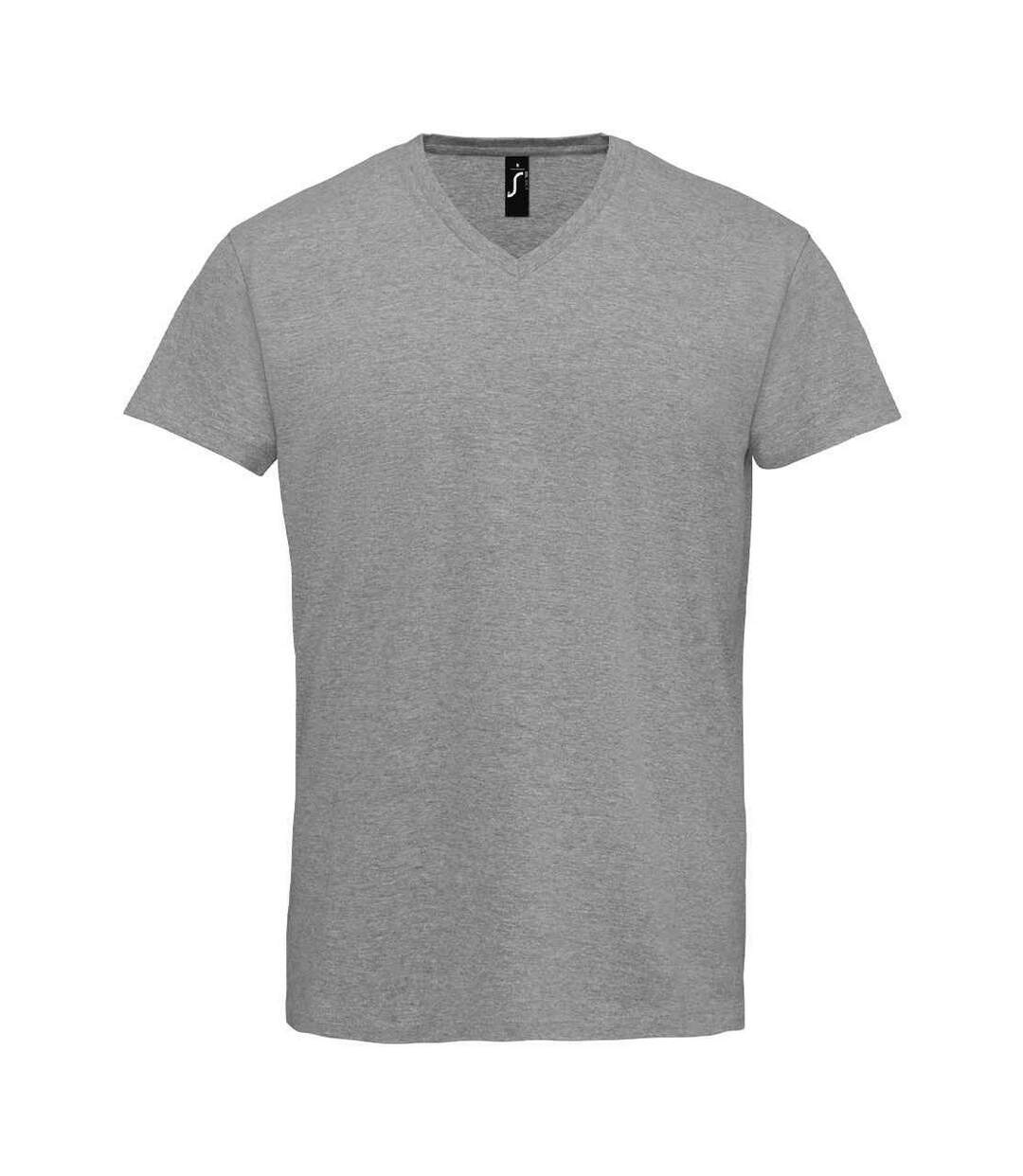 T-shirt imperial adulte gris chiné SOLS