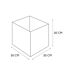 Lot de 6 cubes de rangement pliable bouclette - 30 x 30 cm - Beige