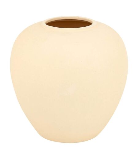 Vase Boule en Dolomite Rily 22cm Beige