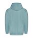 Unisex adult college hoodie seafoam Awdis-1