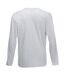 Fruit Of The Loom Mens Valueweight Crew Neck Long Sleeve T-Shirt (Heather Gray)