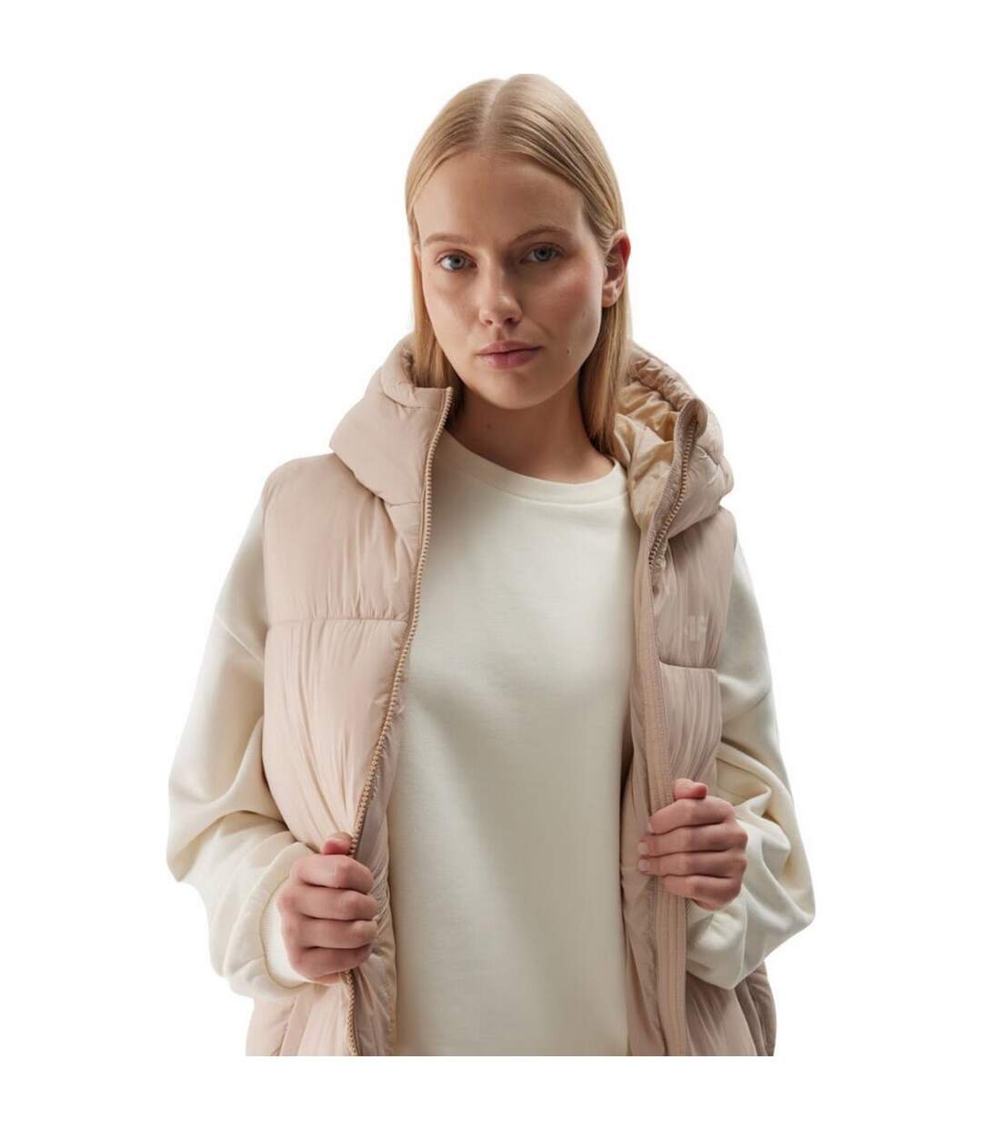 Doudoune Waw24tvjaf143 Femme Beige 4F-4