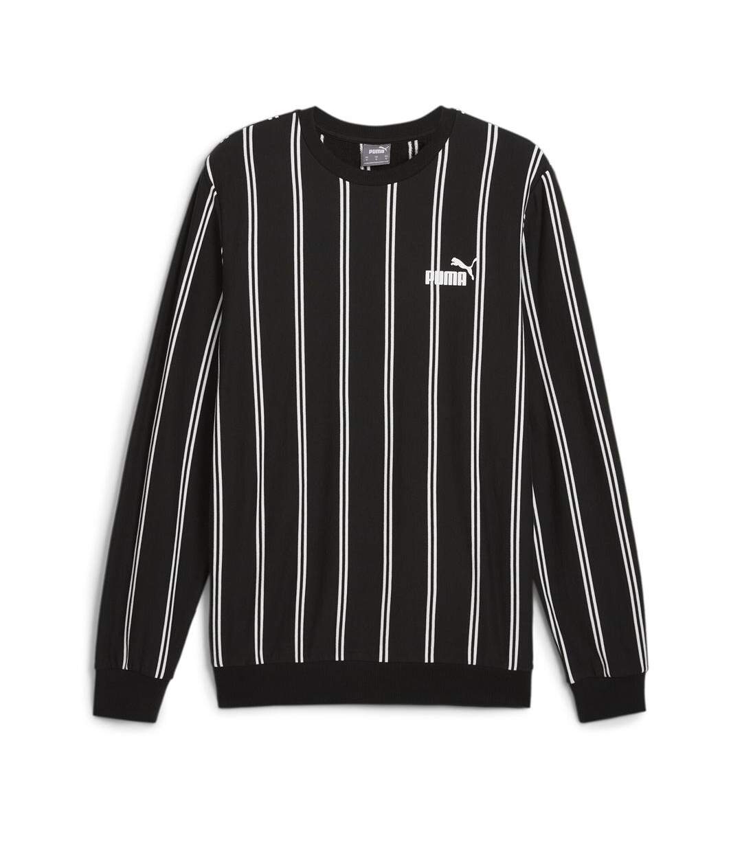 Sweat noir/blanc homme puma sports - l-1