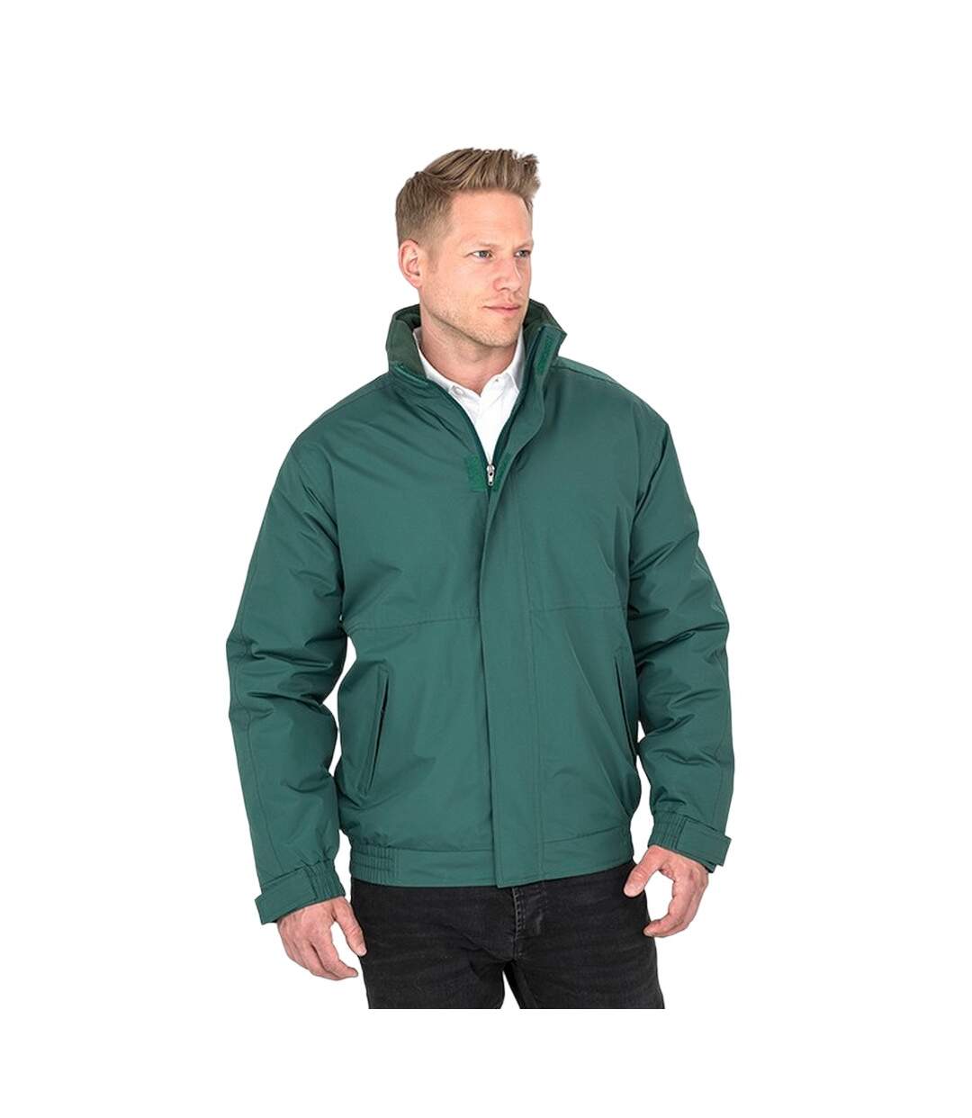 Mens Channel Jacket Bottle Green Result Core-2