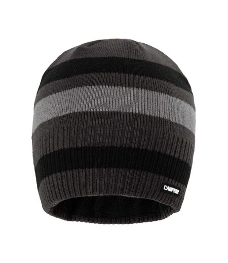 Bonnet Motif/style Rayé Homme Noir Anthracite Campri