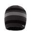 Bonnet Motif/style Rayé Homme Noir Anthracite Campri-1