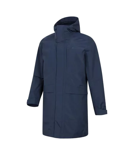 Veste Longue Imperméable Unie Scope Homme Bleu Marine Mountain Warehouse