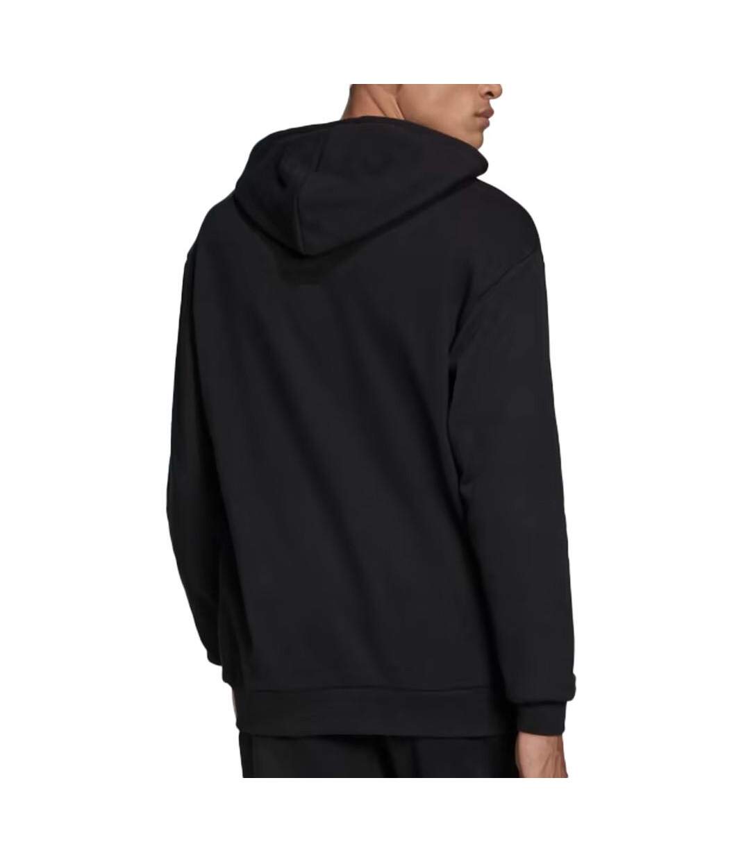 Sweat à Capuche Noir Homme Adidas Essent - S