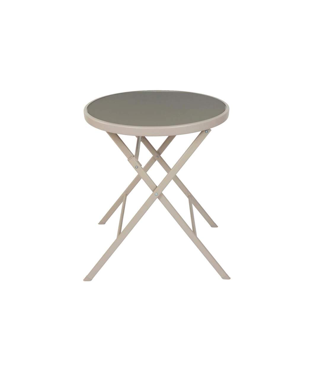 Table de Jardin Pliable Elba 71cm Beige-1