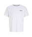 T-Shirt blanc homme jack & jones beau-2