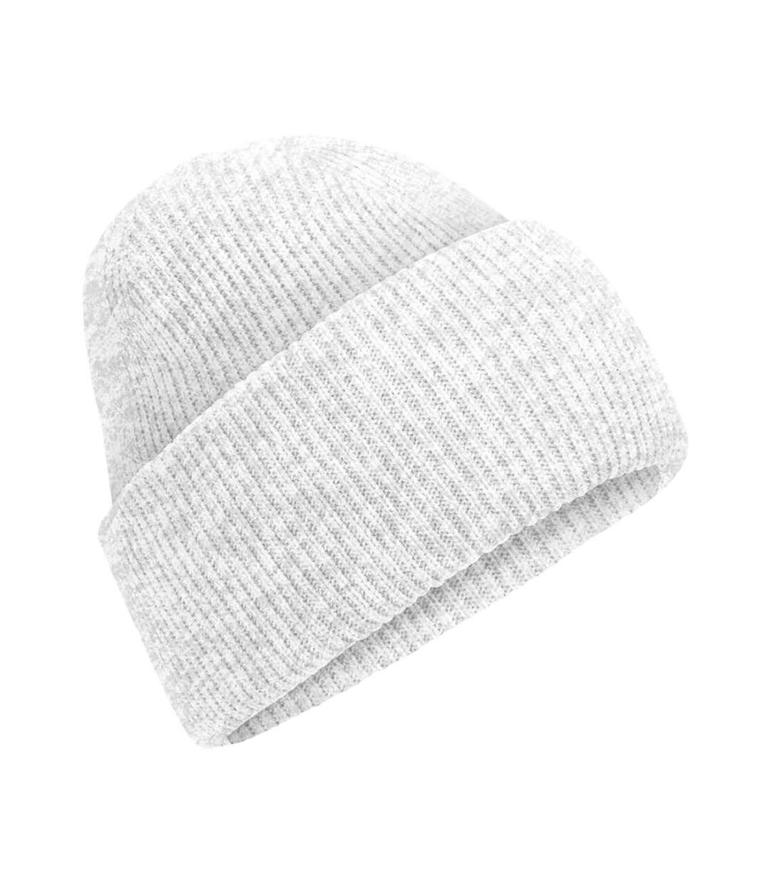 Unisex adult classic deep cuffed beanie cloud grey Beechfield-1