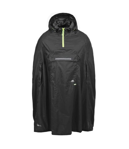 Trespass Qikpac Unisex Hooded Waterproof Packaway Poncho (Black) - UTTP422
