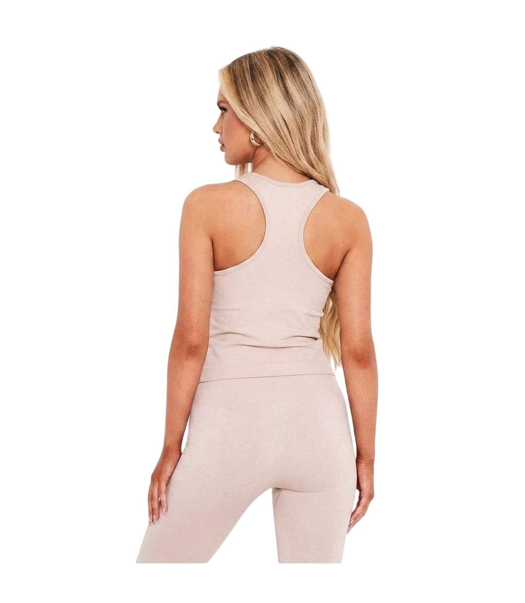 Débardeur Motif/style Dos Nageur Femme Marron Missy Empire-2