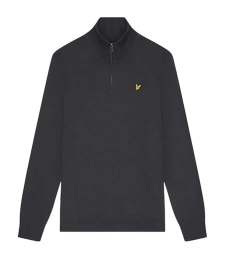 Mens Quarter Zip Sweatshirt Gunmetal Lyle & Scott