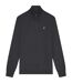 Mens Quarter Zip Sweatshirt Gunmetal Lyle & Scott-1