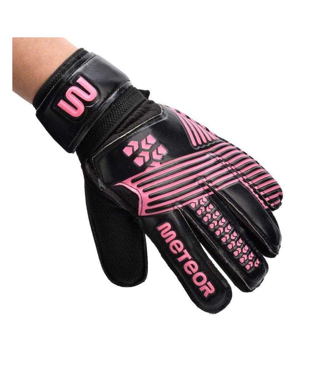 Gants De Gardien De But Entraînement Catch Adulte Rose Meteor-4