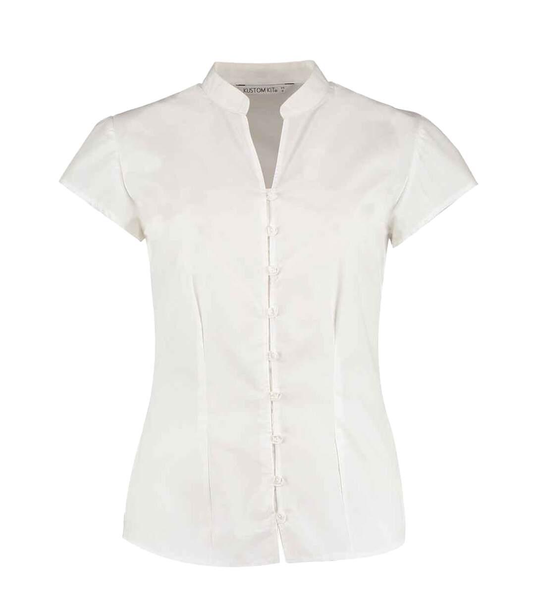 Blouse Mancherons Femme Blanc Kustom Kit-2