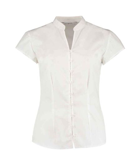 Blouse Mancherons Femme Blanc Kustom Kit