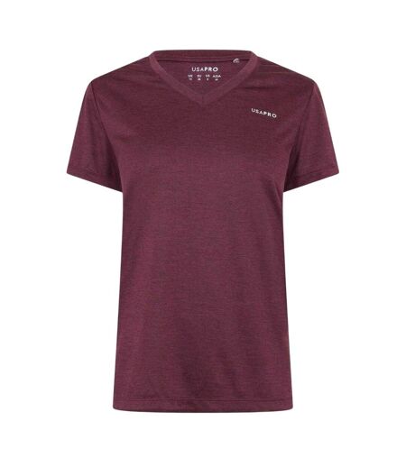T-shirt Motif/style Uni Femme Pourpre USA Pro