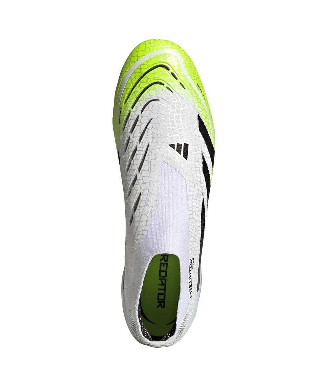 Chaussures De Foot Pour Terrain Ferme Predator Elite Homme Blanc Noir Citron Adidas-4