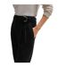 Womens/ladies Tapia Belted Regular Trousers Black Boss-4