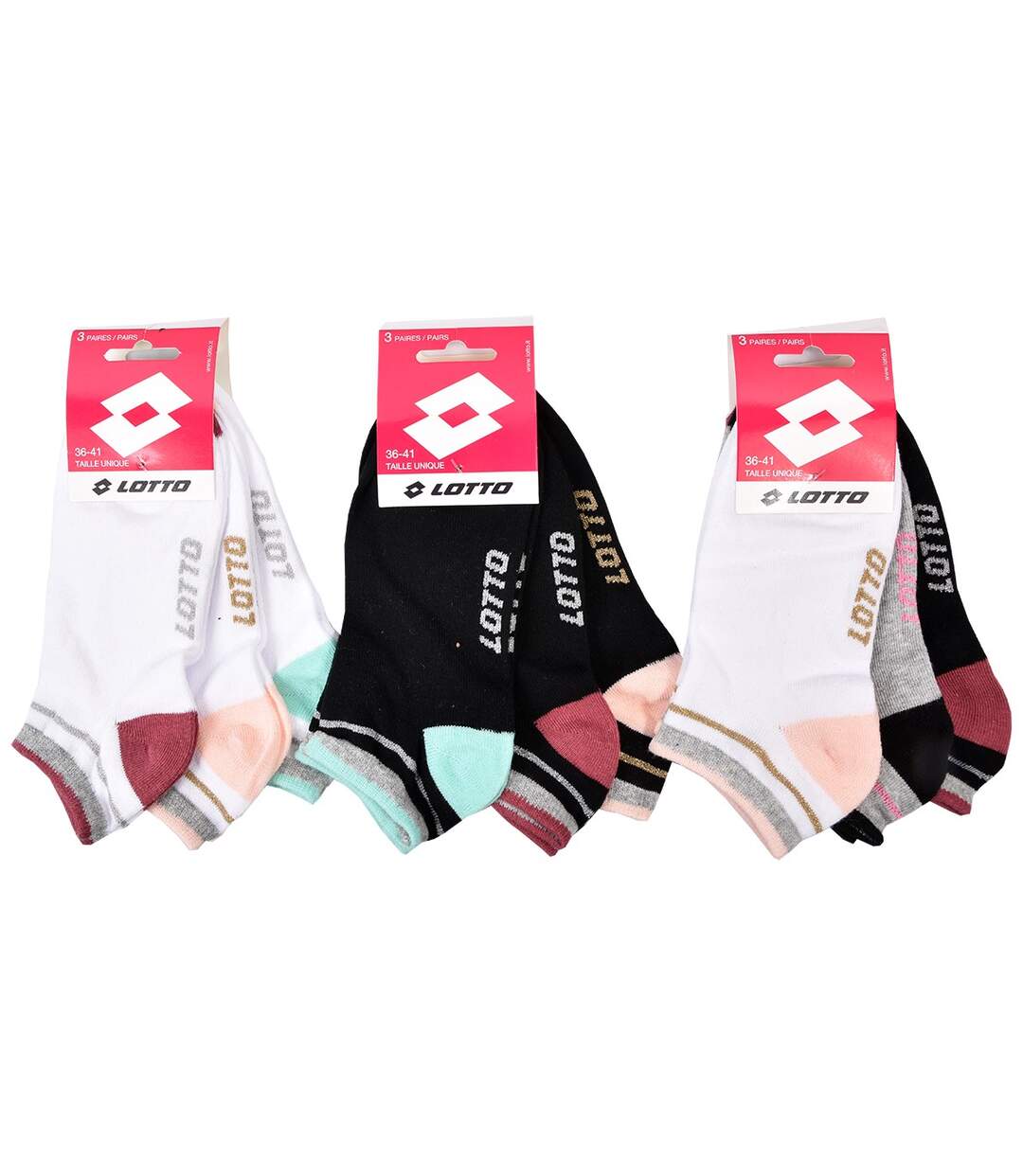 Chaussettes Femme LOTTO Pack de 9 paires SNEAKER 2414-3